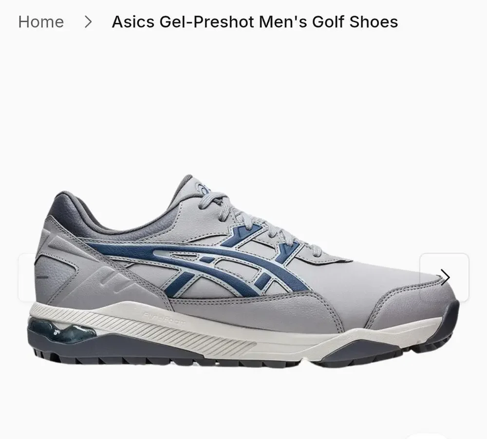 ASICS Gel-Preshot Men’s Golf Shoes Gray Blue Size 12